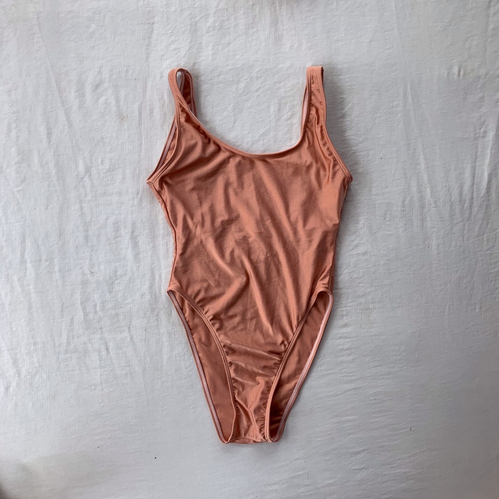 Rose Gold One Piece Swimsuit